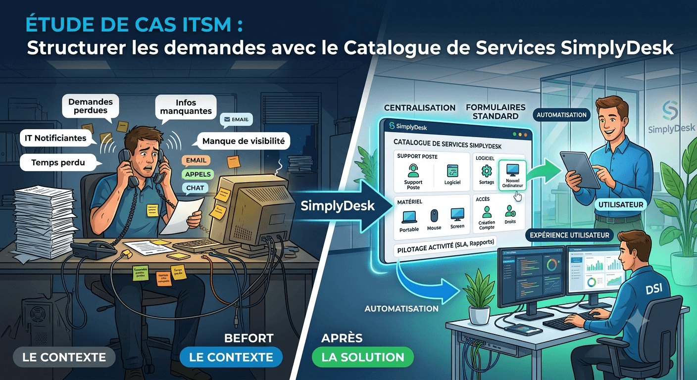 Catalogue de services ITSM : étude de cas avec SimplyDesk