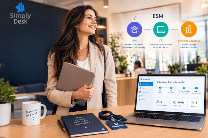 Fini les retards d'ordinateurs et d'accès ! Unifiez vos processus d'onboarding RH et IT grâce à une plateforme ESM unifiée. Étude de cas incluse.